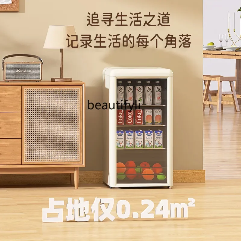 A61 Ice bar household living room retro appearance beverage cabinet refrigerated tea cabinet transparent door
A61 Ice bar household living room retro appearance beverage cabinet refrigerated tea cabinet transparent door