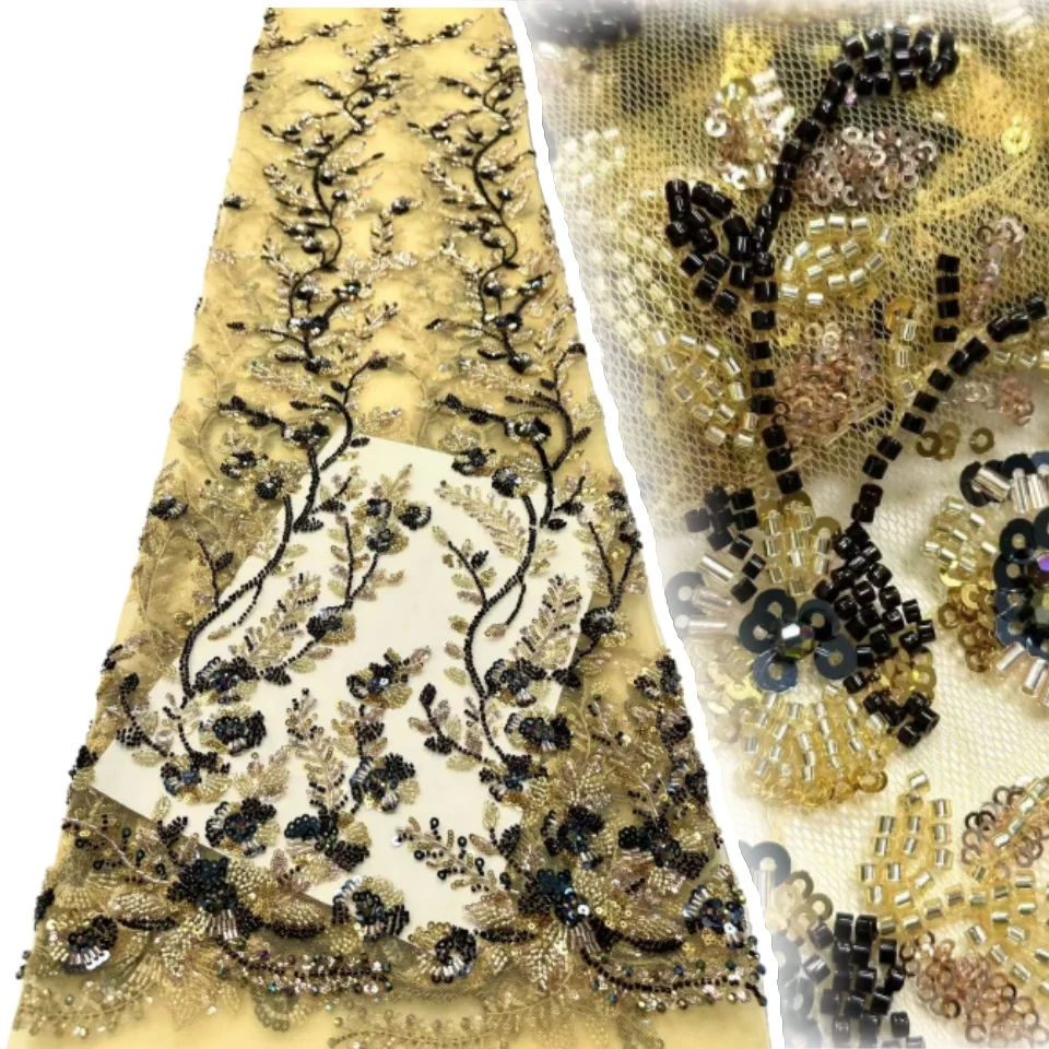 5Y Hight Quality Nigeria Sequins Net Embroidery Lace Fabric African Mesh Lace Fabric French Tulle Lac for Women Wedding TP1351
5Y Hight Quality Nigeria Sequins Net Embroidery Lace Fabric African Mesh Lace Fabric French Tulle Lac for Women Wedding TP1351