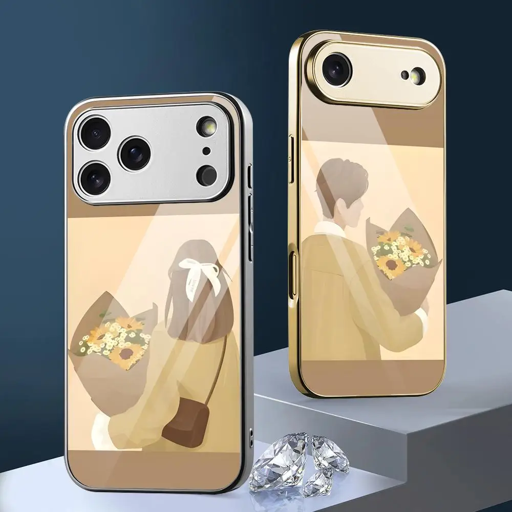 Couples and Flowers Phone Case For iPhone 17 16 15 14 13 12 Pro Max Plus Electroplated Metal Bumper Shockproof Case
Couples and Flowers Phone Case For iPhone 17 16 15 14 13 12 Pro Max Plus Electroplated Metal Bumper Shockproof Case