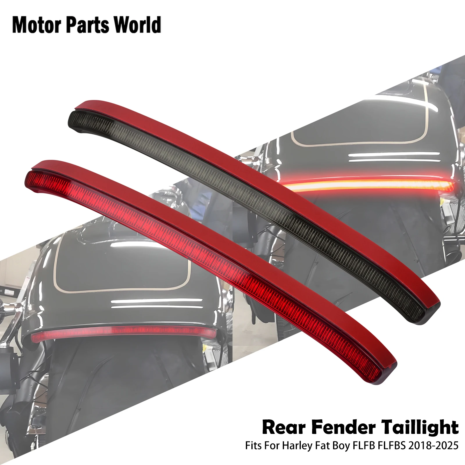 Motorcycle Rear Fender LED Tail Light Turn Signal Light Brake Running Lamp For Harley Softail Fatboy FLFB FLFBS 2018-25 US Model
Motorcycle Rear Fender LED Tail Light Turn Signal Light Brake Running Lamp For Harley Softail Fatboy FLFB FLFBS 2018-25 US Model