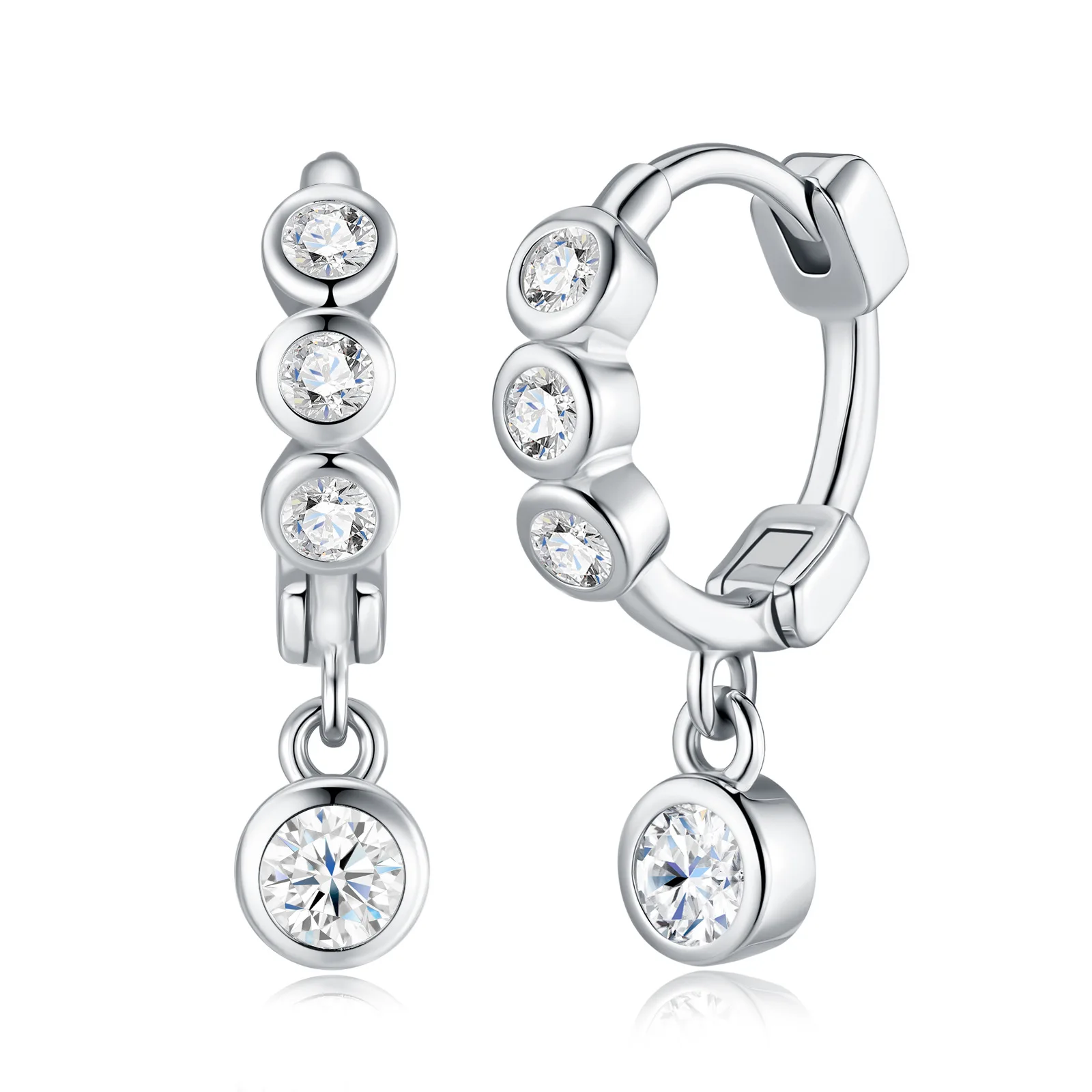 D-Color Long Bubble 3mm Moissanite 8-Stone Drop Earrings, Platinum Plated S925 Sterling Silver, Exquisite Fine Jewelry
D-Color Long Bubble 3mm Moissanite 8-Stone Drop Earrings, Platinum Plated S925 Sterling Silver, Exquisite Fine Jewelry