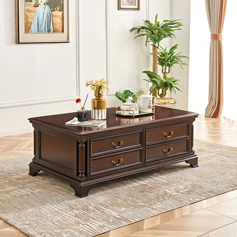 Роскошный прямоугольный журнальный столик из цельного дерева, элитный журнальный столик для хранения, дизайнерская мебель для гостиной Mesa De Centro Sala
Роскошный прямоугольный журнальный столик из цельного дерева, элитный журнальный столик для хранения, дизайнерская мебель для гостиной Mesa De Centro Sala