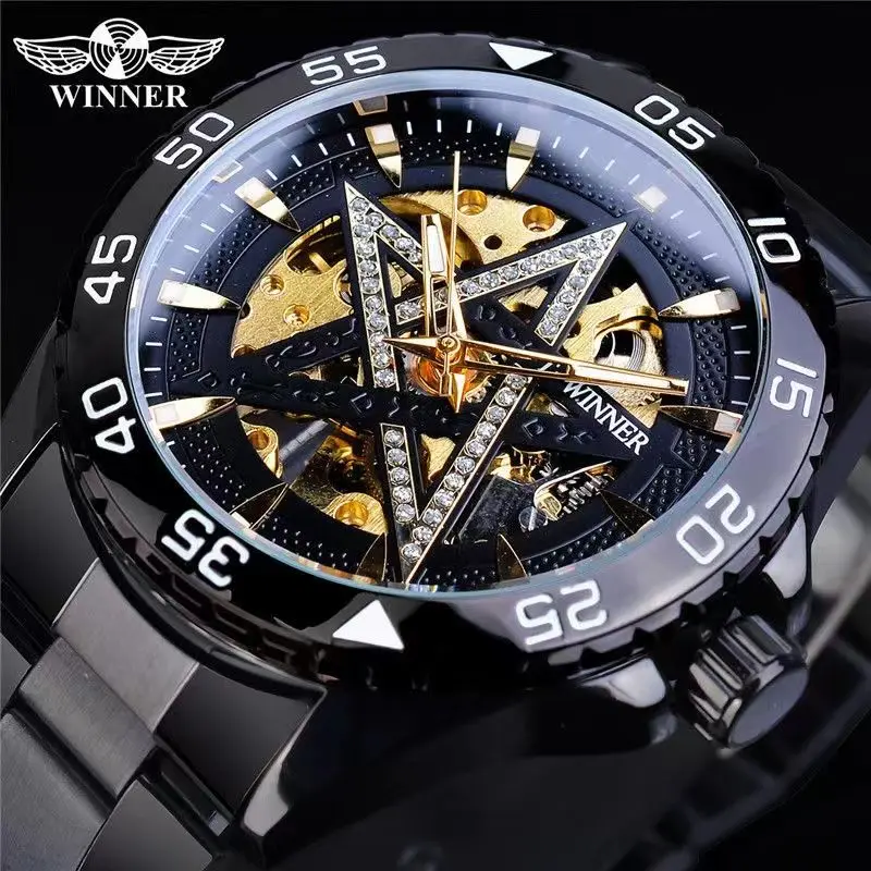 Five-Pointed Star High-End Luxury Business Men's Watch, Fully Automatic Mechanical Watch, Hollow Stainless Steel Band, Fashionable, Casual, Stylish, Handsome Social Guy Watch, Men's Model, European, American, Japanese, and Korean Style
Five-Pointed Star High-End Luxury Business Men's Watch, Fully Automatic Mechanical Watch, Hollow Stainless Steel Band, Fashionable, Casual, Stylish, Handsome Social Guy Watch, Men's Model, European, American, Japanese, and Korean Style