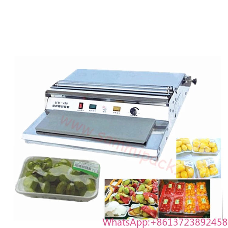 Export Good Quality Stainless Steel Tray Sealing Machine Cling Film Wrapping Machine
Export Good Quality Stainless Steel Tray Sealing Machine Cling Film Wrapping Machine