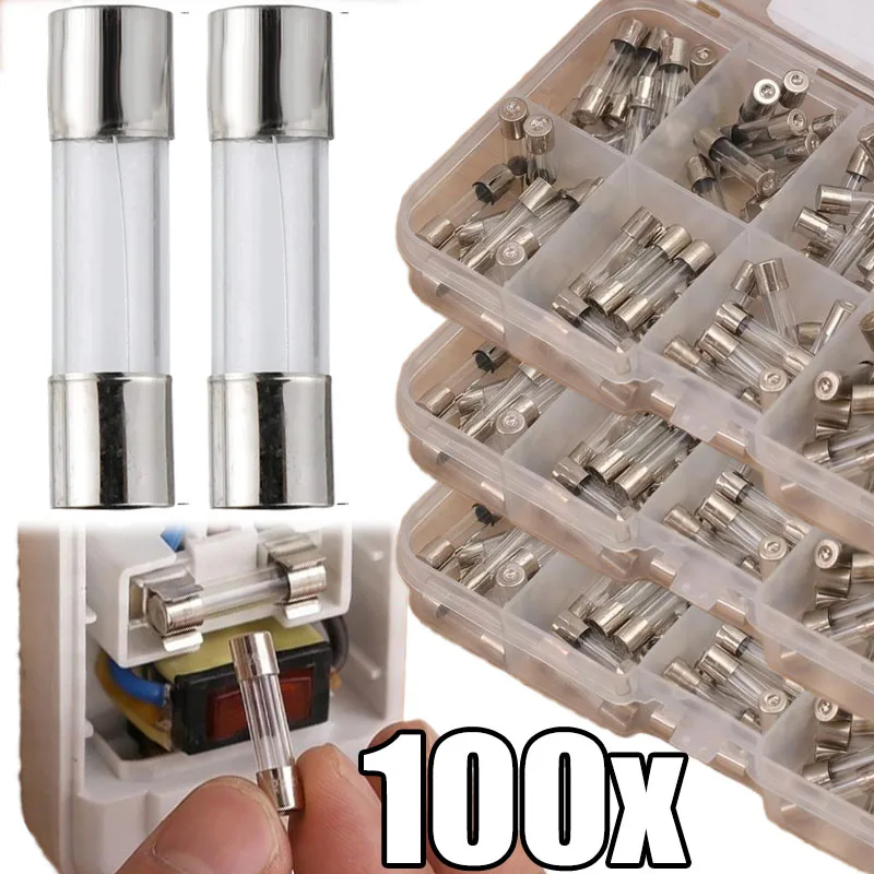 Fast Acting 0.2A-20A Overload Protection Fuse Automotive Glass Tube Fuse Set Transparent Glass Fuse for Car Truck Power Repair
Fast Acting 0.2A-20A Overload Protection Fuse Automotive Glass Tube Fuse Set Transparent Glass Fuse for Car Truck Power Repair
