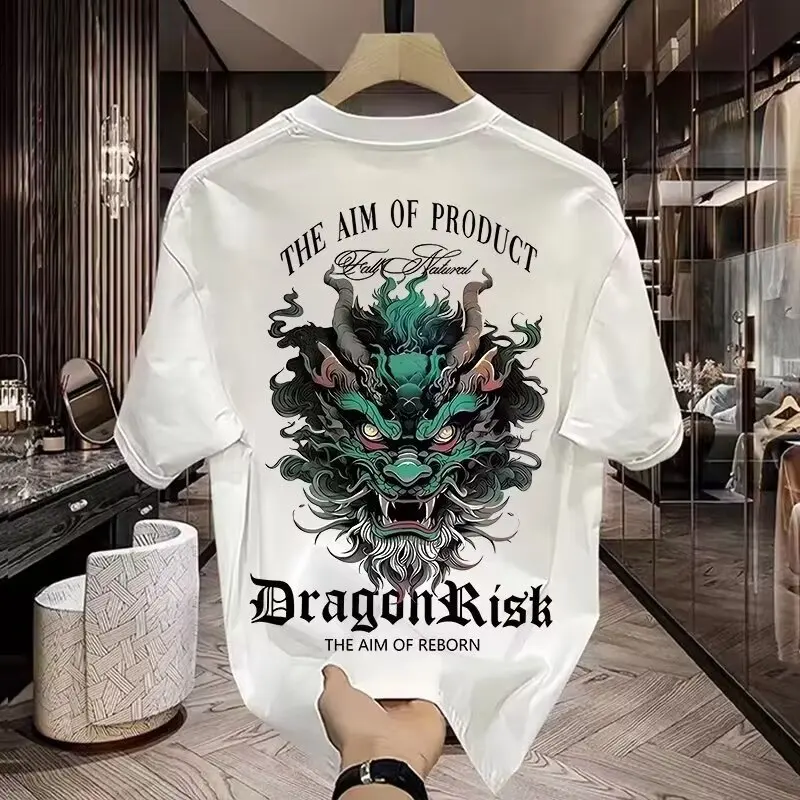 Summer 100% cotton t-shirt men's trendy brand ins loose casual round neck print t-shirt Hong Kong style trendy short sleeve
Summer 100% cotton t-shirt men's trendy brand ins loose casual round neck print t-shirt Hong Kong style trendy short sleeve