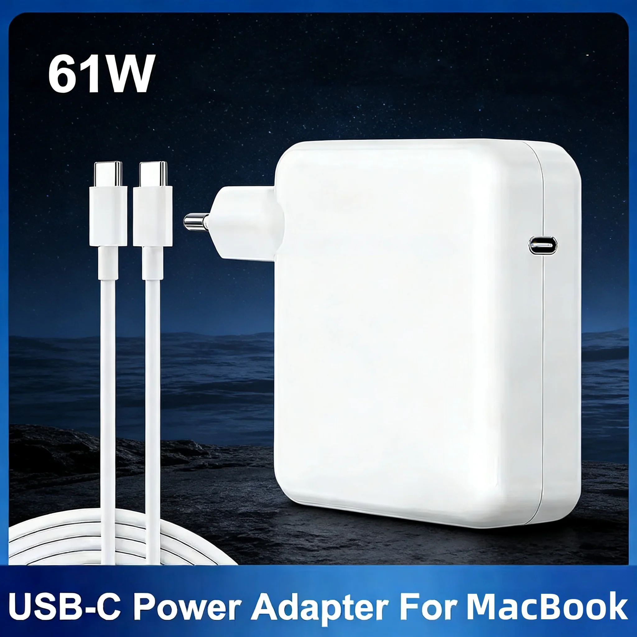 USB-C 61W Laptop Charger with Smart Chip – Fast Charging for A2337, A2338, A1706, A1708 Models
USB-C 61W Laptop Charger with Smart Chip – Fast Charging for A2337, A2338, A1706, A1708 Models