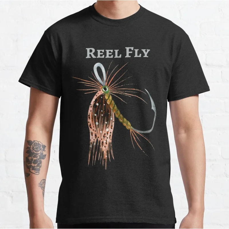 Reel Fly Fishing Lure Retro Outdoors sport gift for fishermen Short-sleeve crewneck T-shirt large size Adult Tops S-6xl
Reel Fly Fishing Lure Retro Outdoors sport gift for fishermen Short-sleeve crewneck T-shirt large size Adult Tops S-6xl