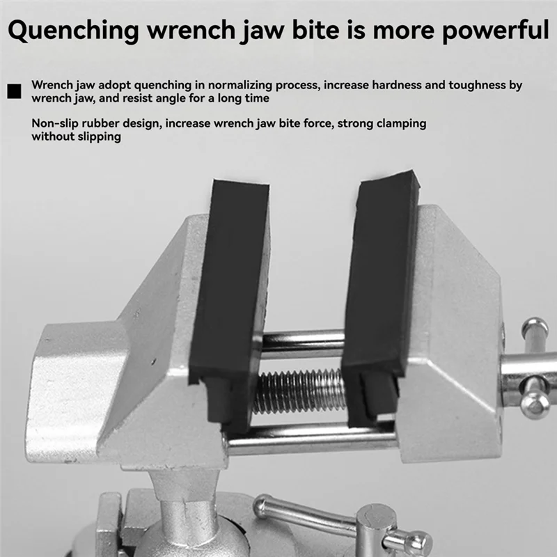 Heavy Duty Mechanics Household Vise Bench Small Bench Vice Clamp 360 Degree Rotation Multi-Functional Small Table Vise
Heavy Duty Mechanics Household Vise Bench Small Bench Vice Clamp 360 Degree Rotation Multi-Functional Small Table Vise