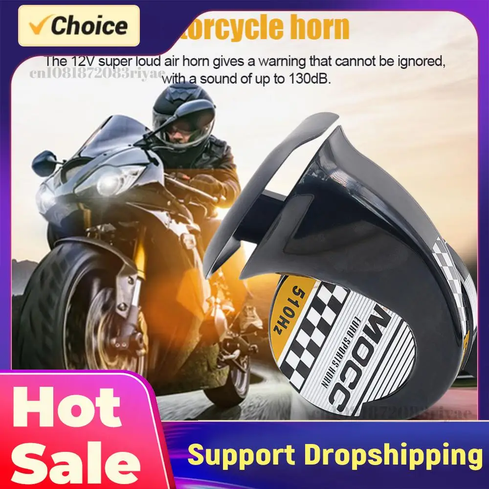 12V Motorcycle Horn 130dB 510hz Electric Air Horn Single-tone Electric Snail Horn for Motorcycle Car for Motorbike Truck Vehicle
12V Motorcycle Horn 130dB 510hz Electric Air Horn Single-tone Electric Snail Horn for Motorcycle Car for Motorbike Truck Vehicle