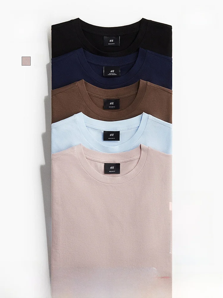 Мужские повседневные футболки H&M, 5 шт., весенние, простые, базовые, хлопковые, с круглым вырезом, однотонные, на каждый день
Мужские повседневные футболки H&M, 5 шт., весенние, простые, базовые, хлопковые, с круглым вырезом, однотонные, на каждый день