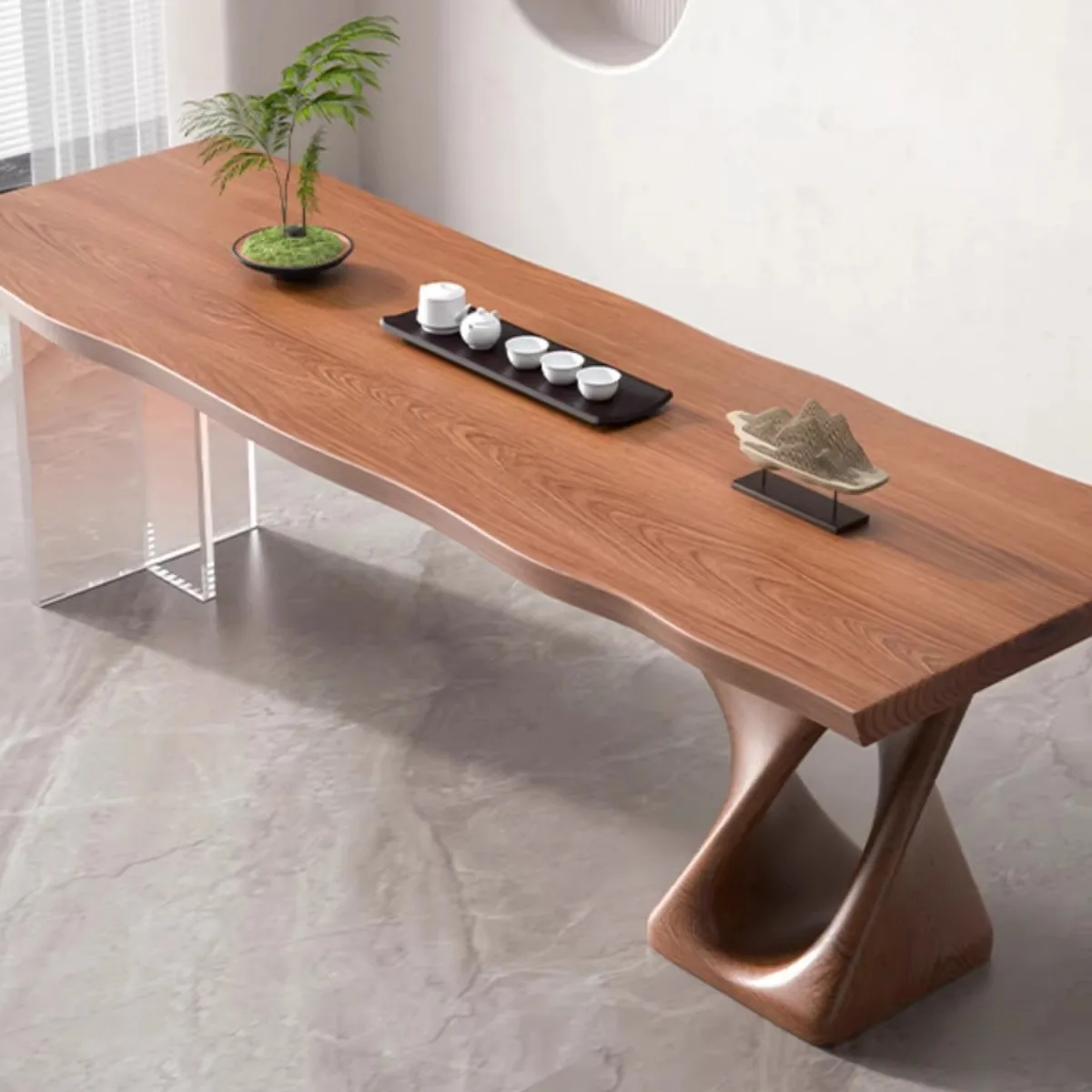Large plate suspended acrylic living room office household tea table dining table
Large plate suspended acrylic living room office household tea table dining table