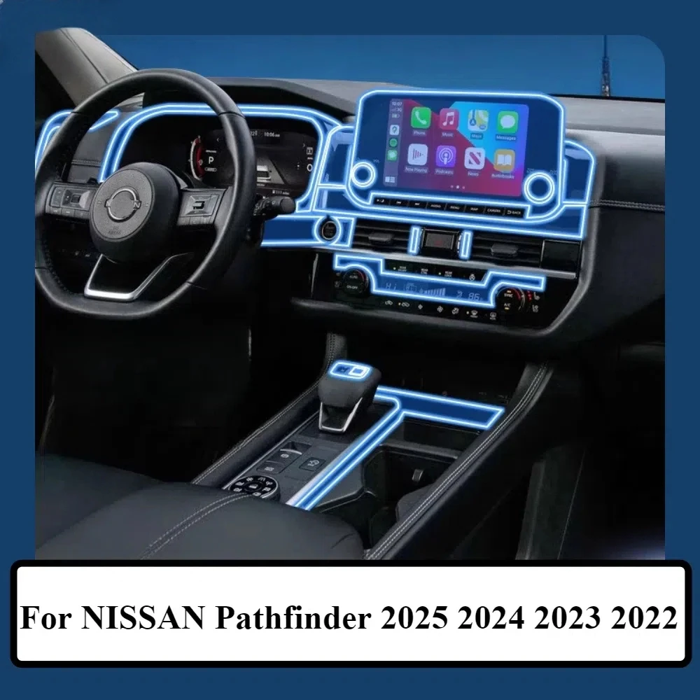 For NISSAN Pathfinder 2025 2024 2023 2022 Interior Film Transparent TPU Gear Panel GPS Center Console PPF Protection Accessories
For NISSAN Pathfinder 2025 2024 2023 2022 Interior Film Transparent TPU Gear Panel GPS Center Console PPF Protection Accessories
