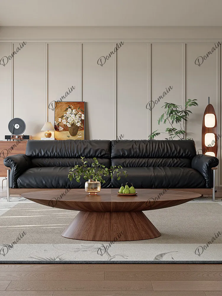 Medieval style coffee table modern simple light luxury small apartment retro walnut color furniture oval tea table household
Medieval style coffee table modern simple light luxury small apartment retro walnut color furniture oval tea table household