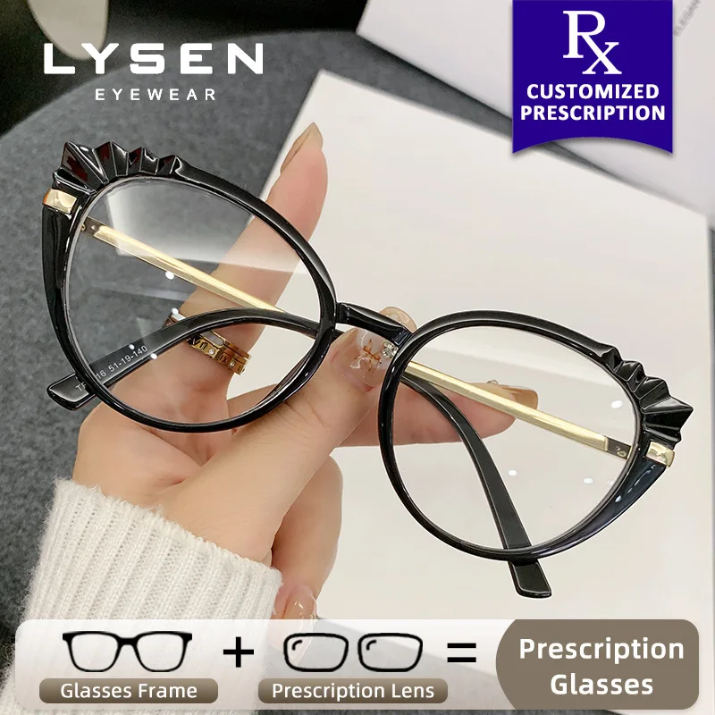 LYSEN Fashion Cat Eye Photochromic Glasses Women Myopia Blue Light Blocking Prescription Glasses Progressive Reading Eyeglasses
LYSEN Fashion Cat Eye Photochromic Glasses Women Myopia Blue Light Blocking Prescription Glasses Progressive Reading Eyeglasses