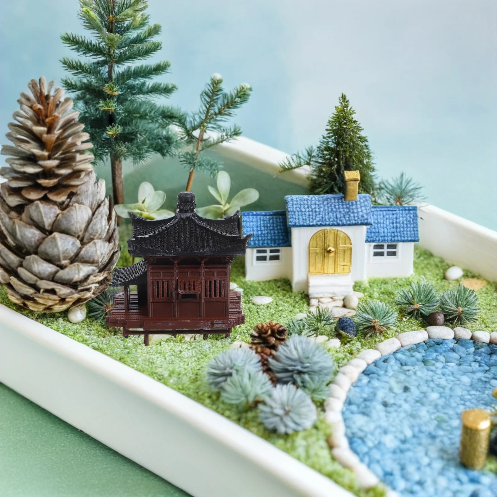 Miniature Chinese Pavilion Ornament Realistic Fish Tank Accessories Asian Decor For Home Plastic Mini Figures Fairy Garden
Miniature Chinese Pavilion Ornament Realistic Fish Tank Accessories Asian Decor For Home Plastic Mini Figures Fairy Garden