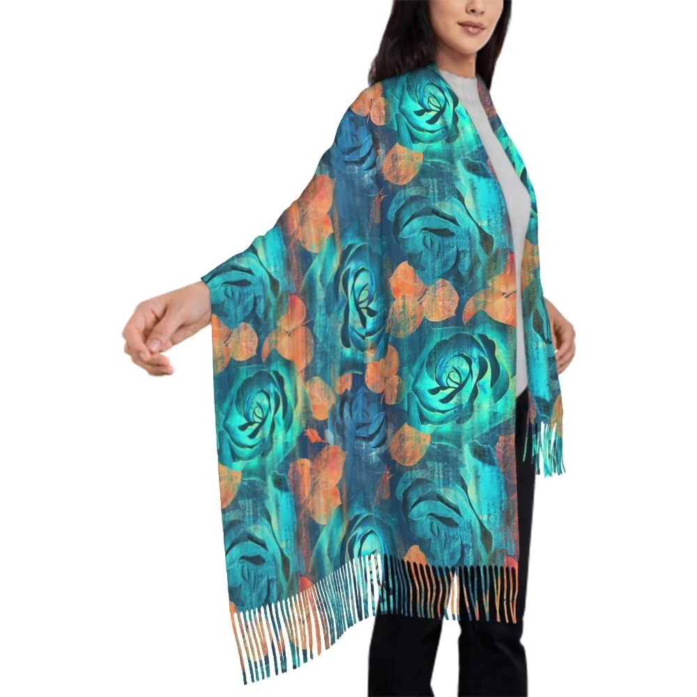 Blue Rose Oversize Scarf for Women Universe Space F;pral Scarf Tassel Scarves Fall Winter Shawl Wraps One Size
Blue Rose Oversize Scarf for Women Universe Space F;pral Scarf Tassel Scarves Fall Winter Shawl Wraps One Size