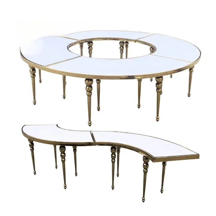 xx-Wholesale Luxury Stainless Steel Banquet Dining Dinner Glass Serpentine Wedding Table^
xx-Wholesale Luxury Stainless Steel Banquet Dining Dinner Glass Serpentine Wedding Table^