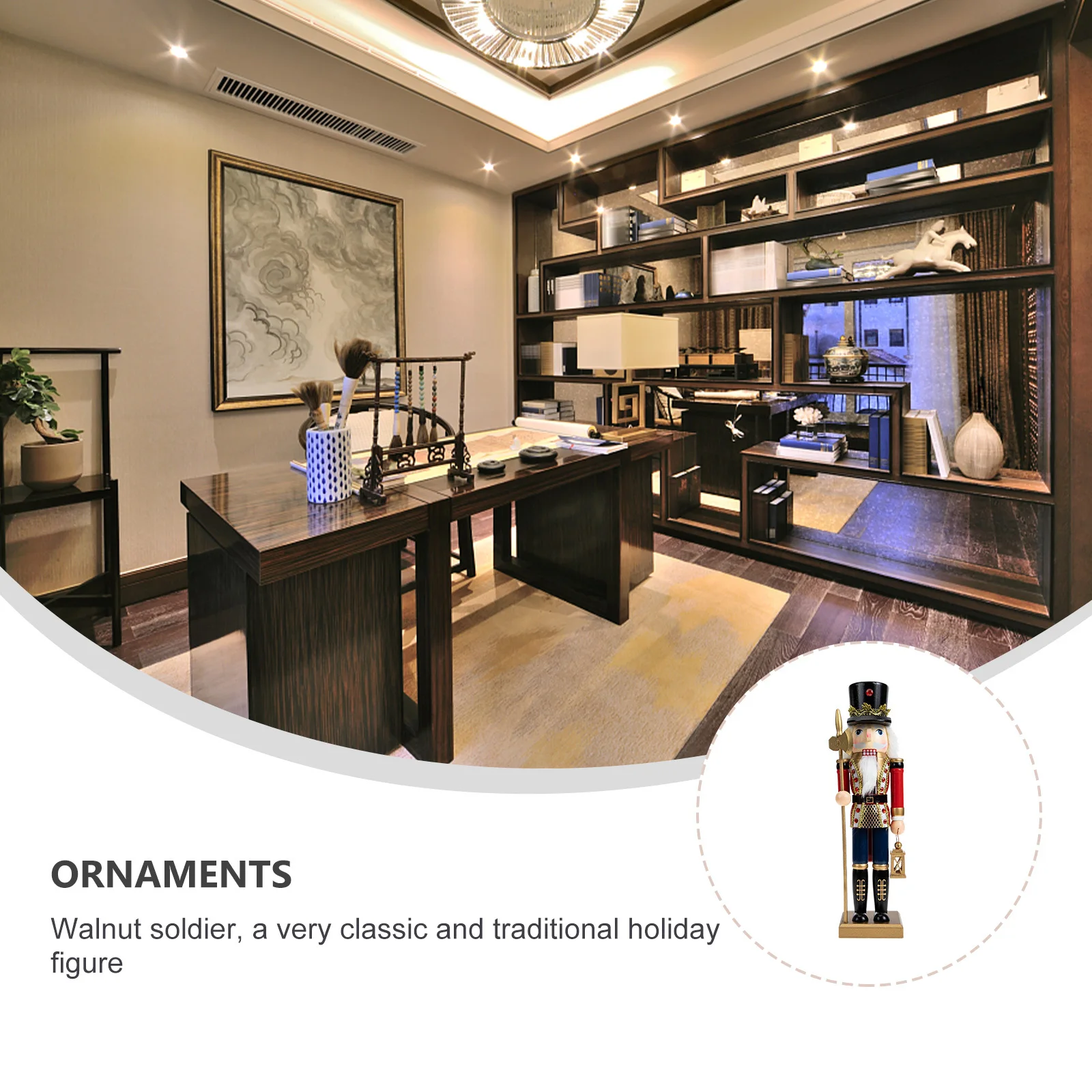 Wooden Nutcracker Ornament Cartoon Adorable Home Decoration Nutcracker Decor Home Interior Ornament Wooden Craft
Wooden Nutcracker Ornament Cartoon Adorable Home Decoration Nutcracker Decor Home Interior Ornament Wooden Craft