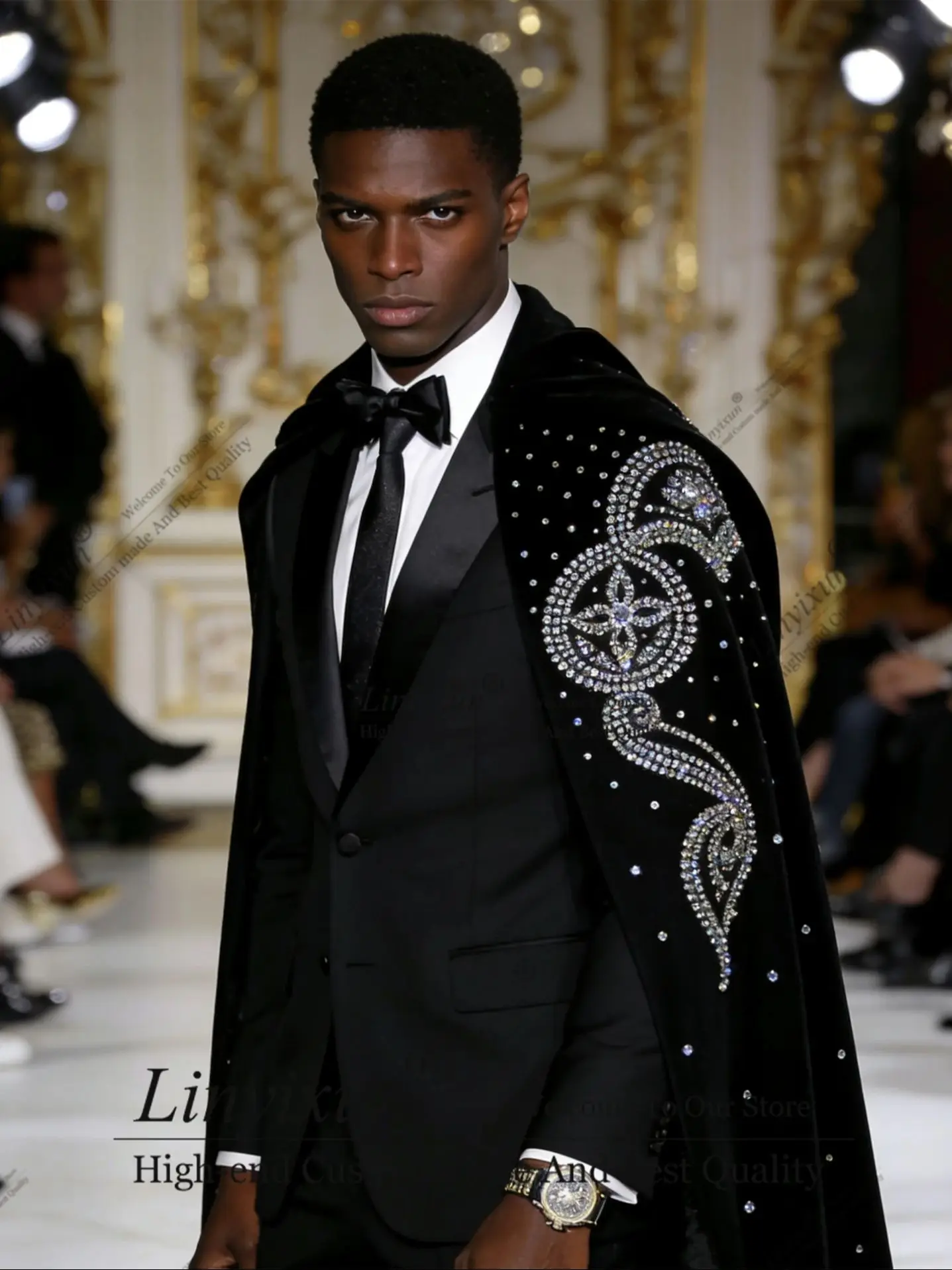 Модные мужские костюмы с металлическими украшениями, высококачественные свадебные пиджаки на заказ, комплекты из 2 предметов, облегающие смокинги для жениха, одежда для мужчин.
Модные мужские костюмы с металлическими украшениями, высококачественные свадебные пиджаки на заказ, комплекты из 2 предметов, облегающие смокинги для жениха, одежда для мужчин.