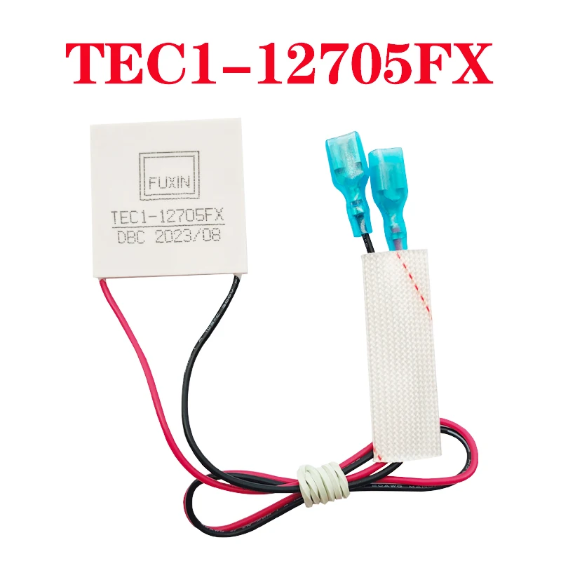 TEC1-12705FX FUXIN Semiconductor Refrigeration Chip Hot Spot Cooler Suitable For Water Dispenser Car Refrigerator DC12V 40*40mm
TEC1-12705FX FUXIN Semiconductor Refrigeration Chip Hot Spot Cooler Suitable For Water Dispenser Car Refrigerator DC12V 40*40mm