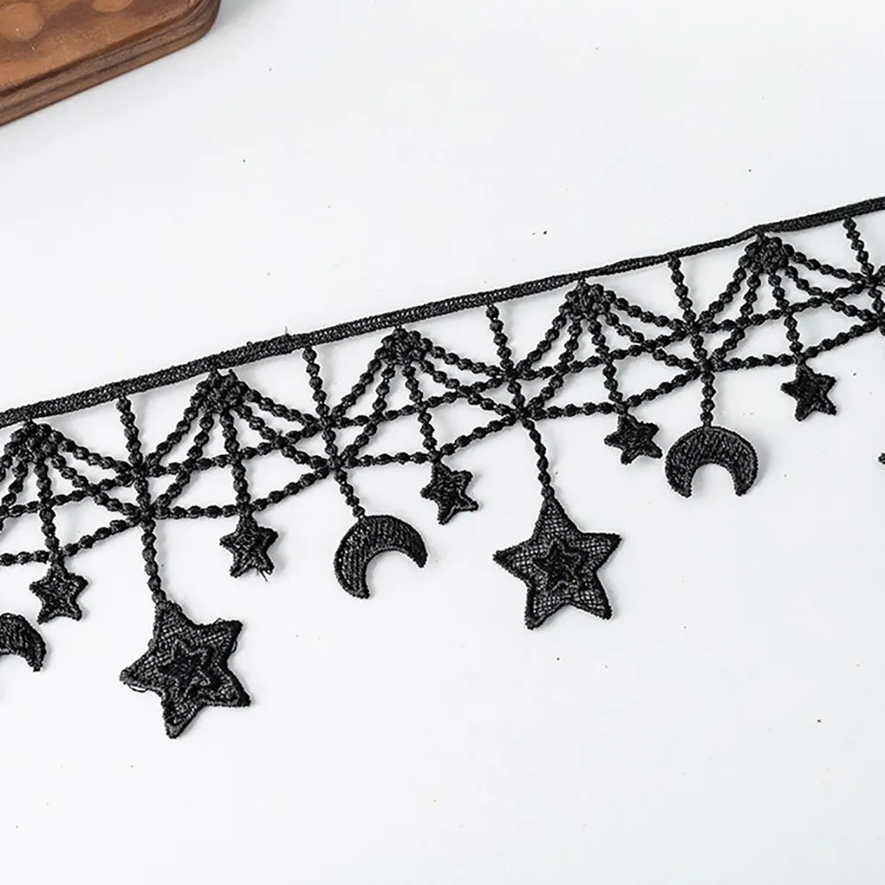 Black And White Lace Trim Ribbon Width 10CM Star Moon Design Decorative Trim Clothing Accessories DIY Crafts Sewing
Black And White Lace Trim Ribbon Width 10CM Star Moon Design Decorative Trim Clothing Accessories DIY Crafts Sewing