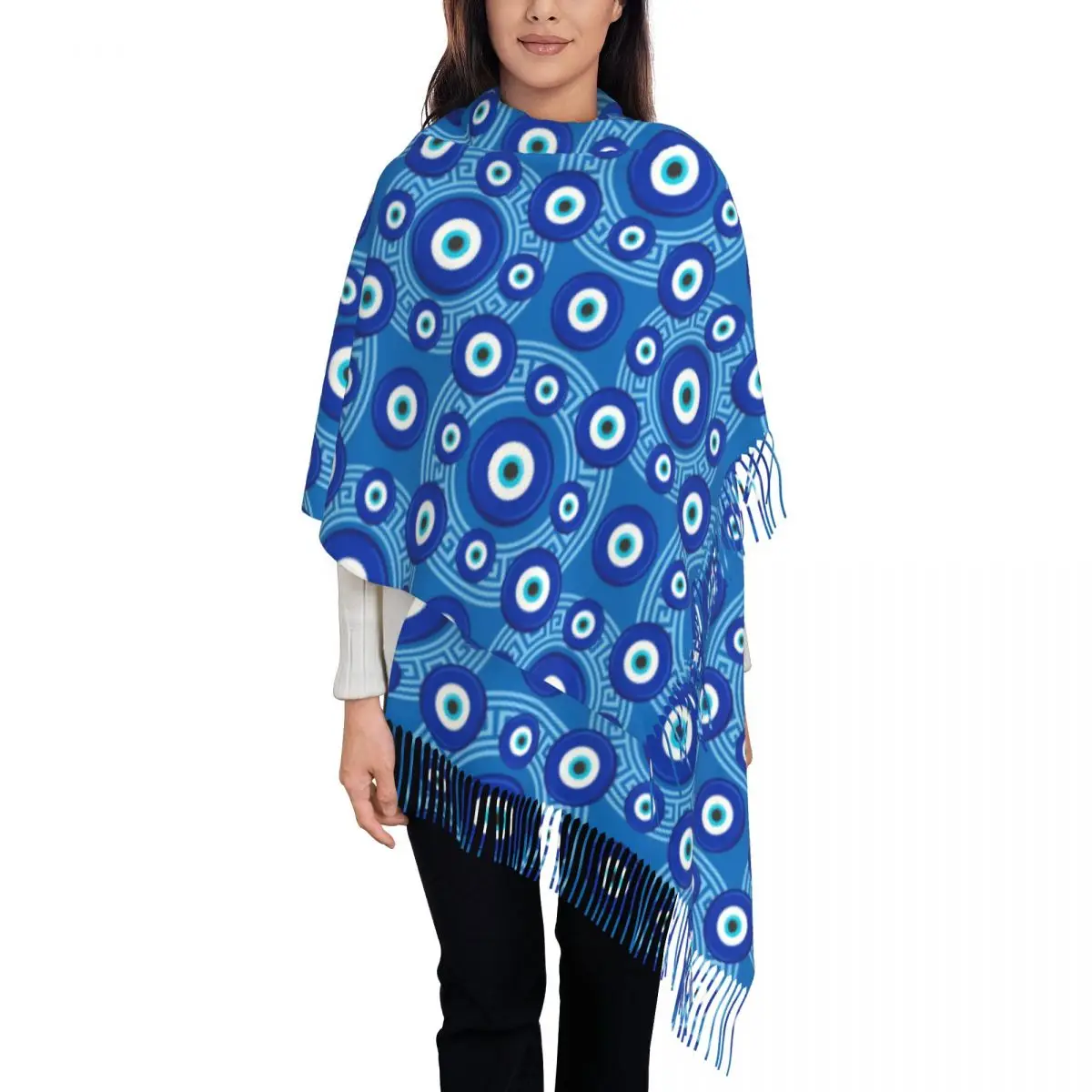 Evil Eye Scarf Ethnic Mystic Warm Soft Shawls and Wrap with Tassel Female Luxury Brand Headwear Scarves Autumn Printed Bufanda
Evil Eye Scarf Ethnic Mystic Warm Soft Shawls and Wrap with Tassel Female Luxury Brand Headwear Scarves Autumn Printed Bufanda