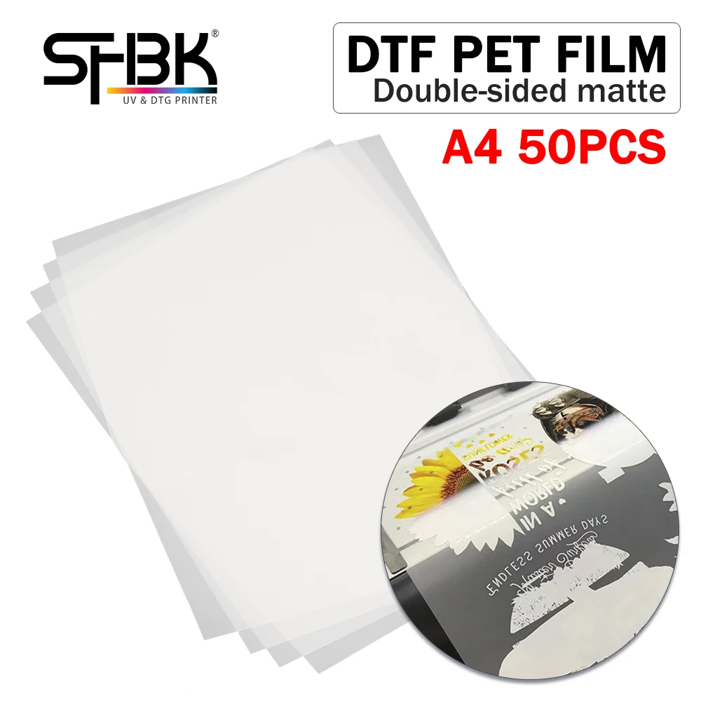 50 sheets A4 DTF printer transfer paper double-sided matte non-jamming for A3 A4 A2 A1 L1800 L805 R13L18058 L8058 DTF FILM0
50 sheets A4 DTF printer transfer paper double-sided matte non-jamming for A3 A4 A2 A1 L1800 L805 R13L18058 L8058 DTF FILM0