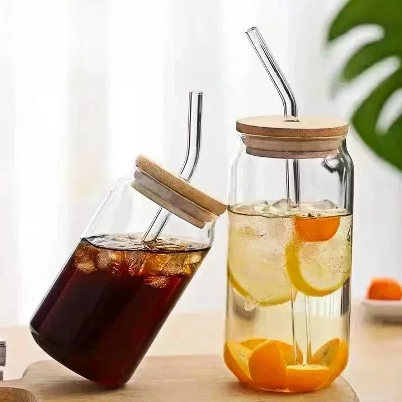 350ml/550ml Glass Cup Cola Cold Drink Water Cup with Bamboo Lid Coffee Milk Juice Straw Mug Beer Can Drink Home Breakfast Cup
350ml/550ml Glass Cup Cola Cold Drink Water Cup with Bamboo Lid Coffee Milk Juice Straw Mug Beer Can Drink Home Breakfast Cup