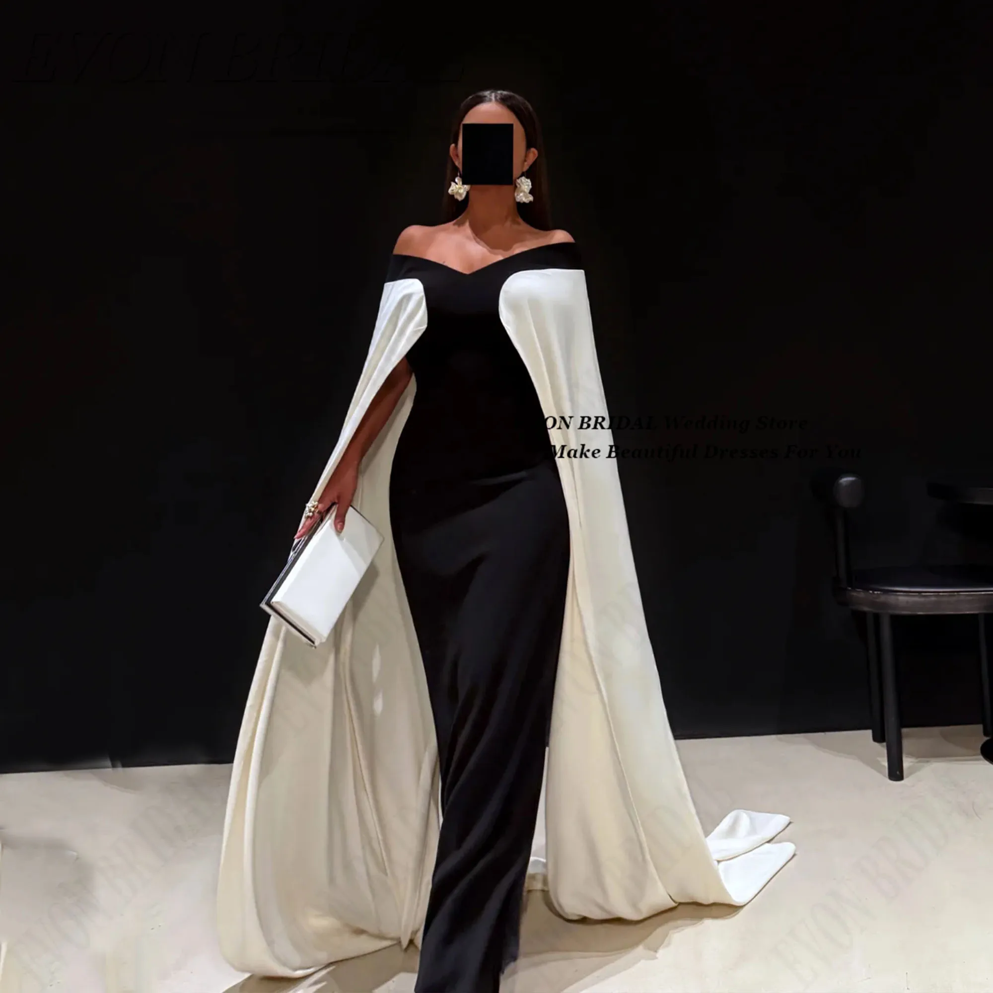 Clashing Colour Wedding Party Dress Black And White Celebrity Dresses Red Carpet Bridesmaid Party Dress EVON BRIDAL Customized
Clashing Colour Wedding Party Dress Black And White Celebrity Dresses Red Carpet Bridesmaid Party Dress EVON BRIDAL Customized