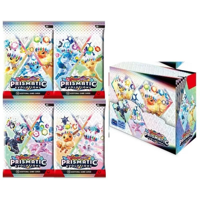 360Pcs/Set Pokemon Card Scarlet&Violet Prismatic Evolutions English Booster Battle Transaction Box Collectible Cards
360Pcs/Set Pokemon Card Scarlet&Violet Prismatic Evolutions English Booster Battle Transaction Box Collectible Cards