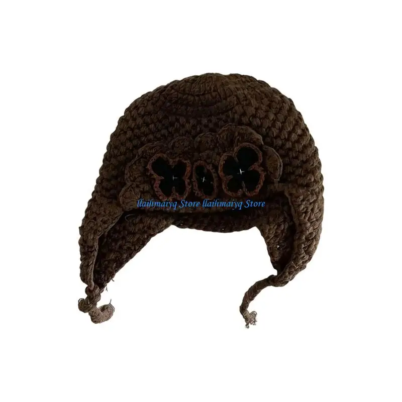 573B Floral Pattern Hat Warm Hat Outdoor Teens Streetwear Skull Caps for Skiing Cycling Women Colorful Hat Knit Winter Hat
573B Floral Pattern Hat Warm Hat Outdoor Teens Streetwear Skull Caps for Skiing Cycling Women Colorful Hat Knit Winter Hat