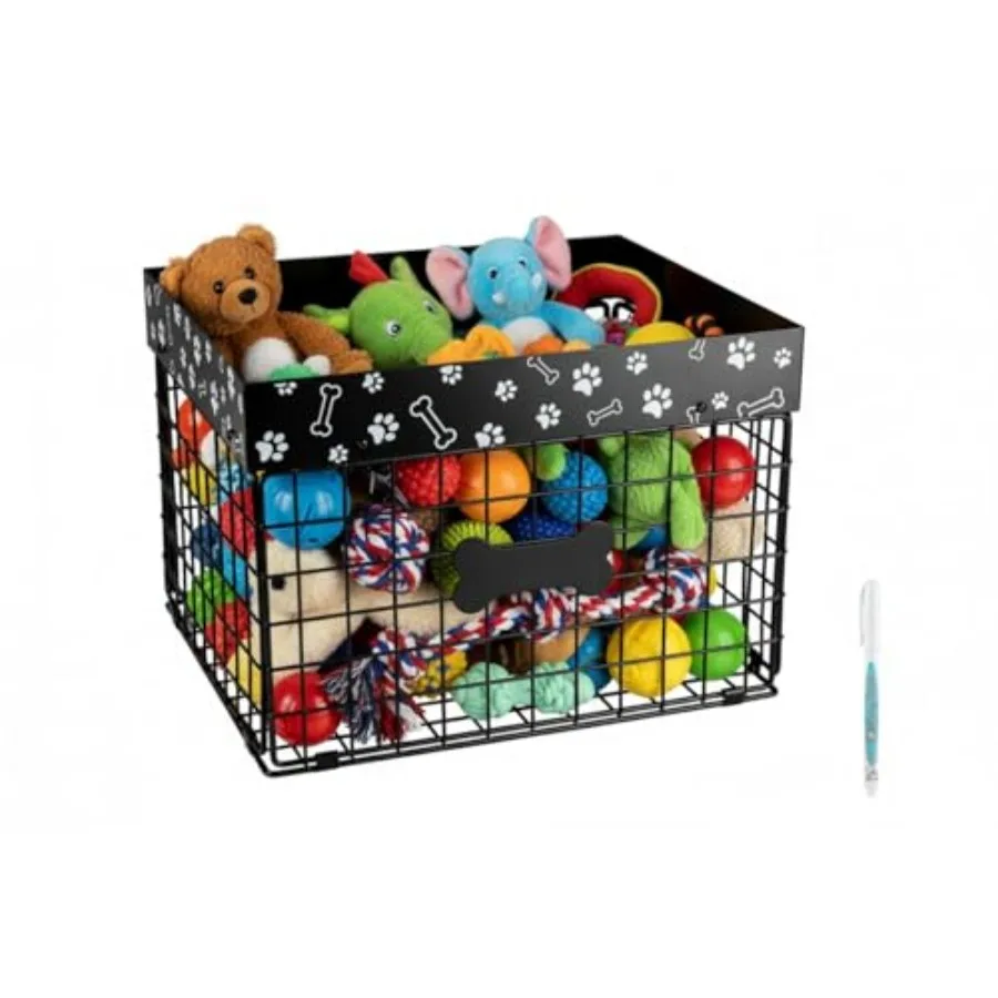 Indestructible Dog Toy Bin - Metal Dog Toy Basket, Pet Wire Folding Basket - Large Dogs Toys Storage Personalized - Dogs Toys B
Indestructible Dog Toy Bin - Metal Dog Toy Basket, Pet Wire Folding Basket - Large Dogs Toys Storage Personalized - Dogs Toys B