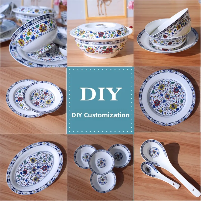 Jingdezhen Bone China Bowl Plate Set Floral Pattern Dinnerware Set for Home Use Adult And Child Suitable Floral Design
Jingdezhen Bone China Bowl Plate Set Floral Pattern Dinnerware Set for Home Use Adult And Child Suitable Floral Design