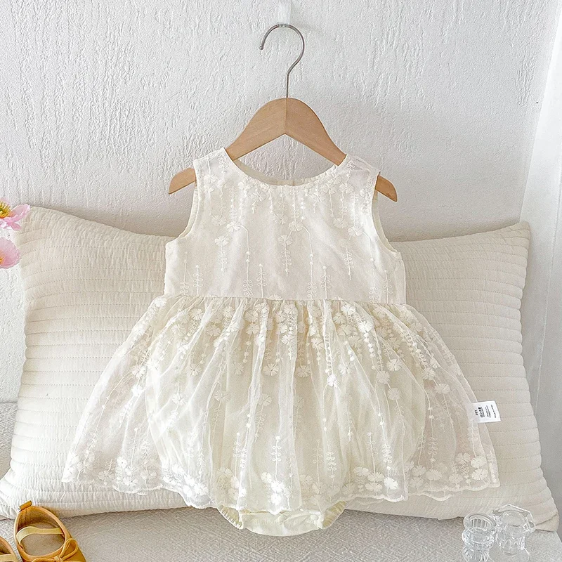 2026 New Summer Toddler Baby Girls Jumpsuit Sleeveless Cotton Mesh Splicing Newborn Baby Girl Romper 0-24M Baby Girl Clothing
2026 New Summer Toddler Baby Girls Jumpsuit Sleeveless Cotton Mesh Splicing Newborn Baby Girl Romper 0-24M Baby Girl Clothing