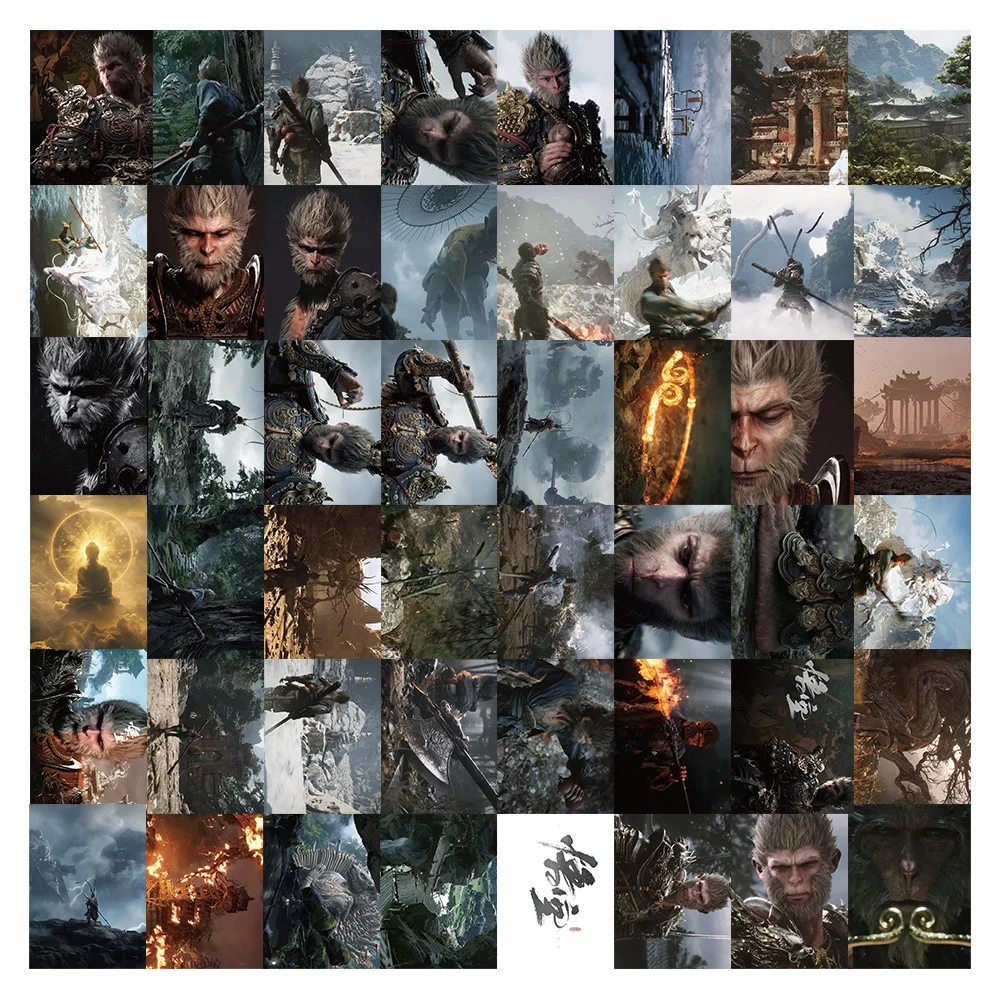 10/30/60pcs Black Myth: Wukong Cartoon Game Stickers Cool Graffiti Decals Decoration Motorcycle Phone Suitcase Sticker Kids Toy
10/30/60pcs Black Myth: Wukong Cartoon Game Stickers Cool Graffiti Decals Decoration Motorcycle Phone Suitcase Sticker Kids Toy