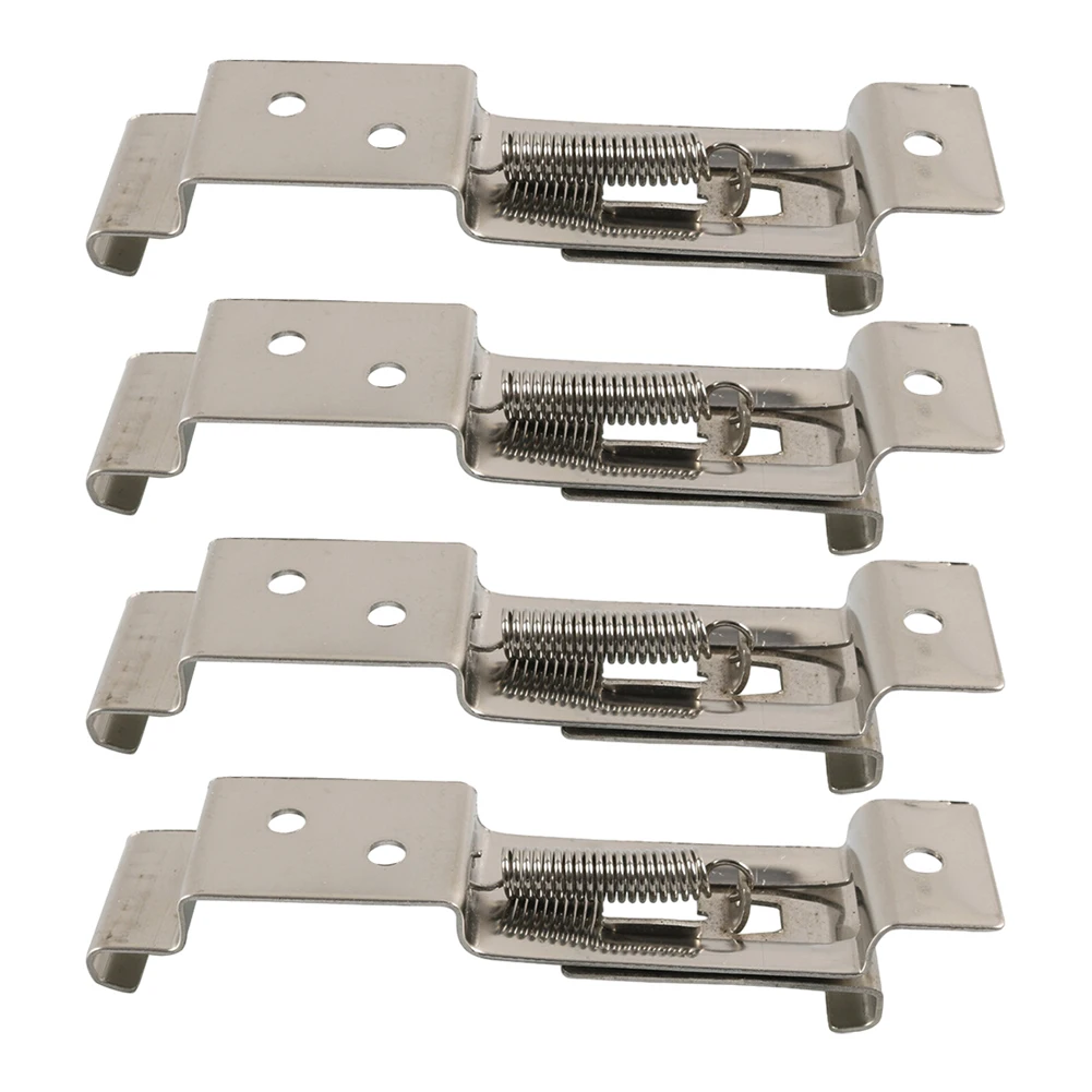 4Pcs Car Stainless Steel Silver Secure Clips License Plates Spring Loads Cars Frame Holders Clamps Cars Auto Accessories
4Pcs Car Stainless Steel Silver Secure Clips License Plates Spring Loads Cars Frame Holders Clamps Cars Auto Accessories