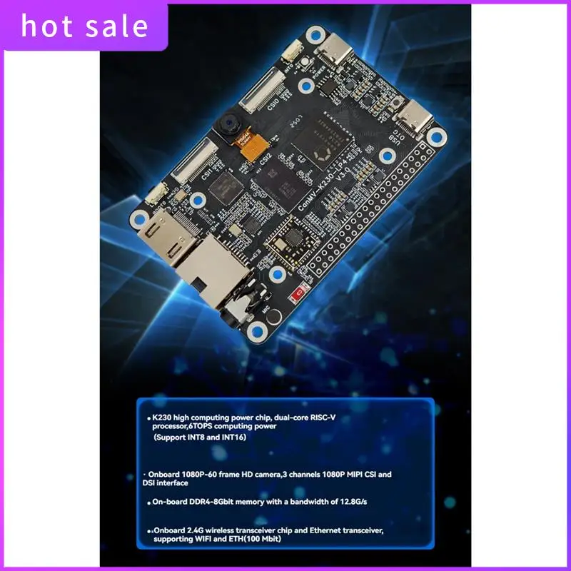 Плата разработки Canmv-K230 AI, двухъядерный модуль RISC-V 6TOPS, модуль распознавания зрения Forai Vision Applications
Плата разработки Canmv-K230 AI, двухъядерный модуль RISC-V 6TOPS, модуль распознавания зрения Forai Vision Applications