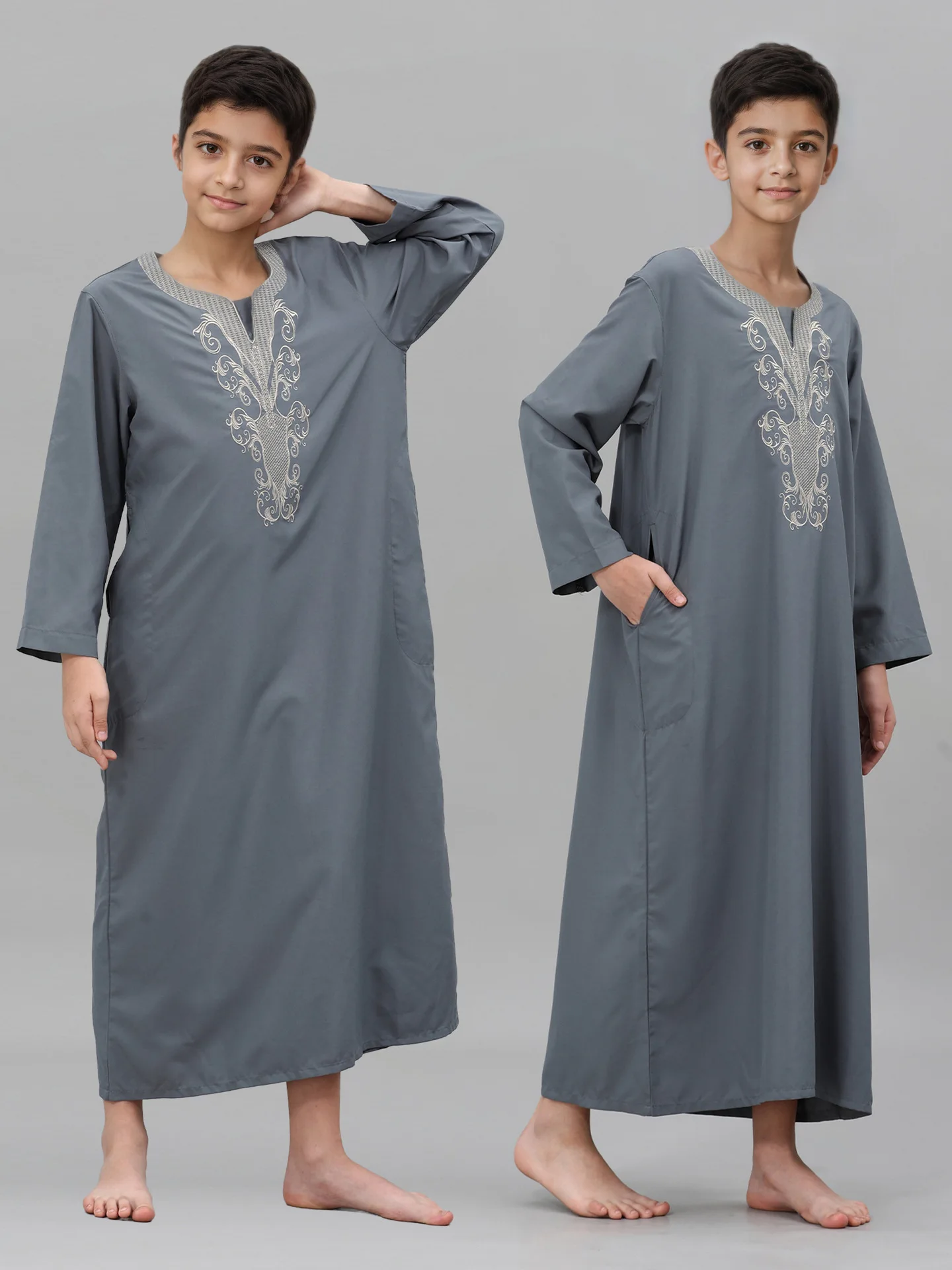 3-14Y Boys Muslim Long Robe Embroidery Islam Jubba Thobe Kids Arab Kaftan Prayer Dress Middle Eastern Children Outfit Teen Abaya
3-14Y Boys Muslim Long Robe Embroidery Islam Jubba Thobe Kids Arab Kaftan Prayer Dress Middle Eastern Children Outfit Teen Abaya