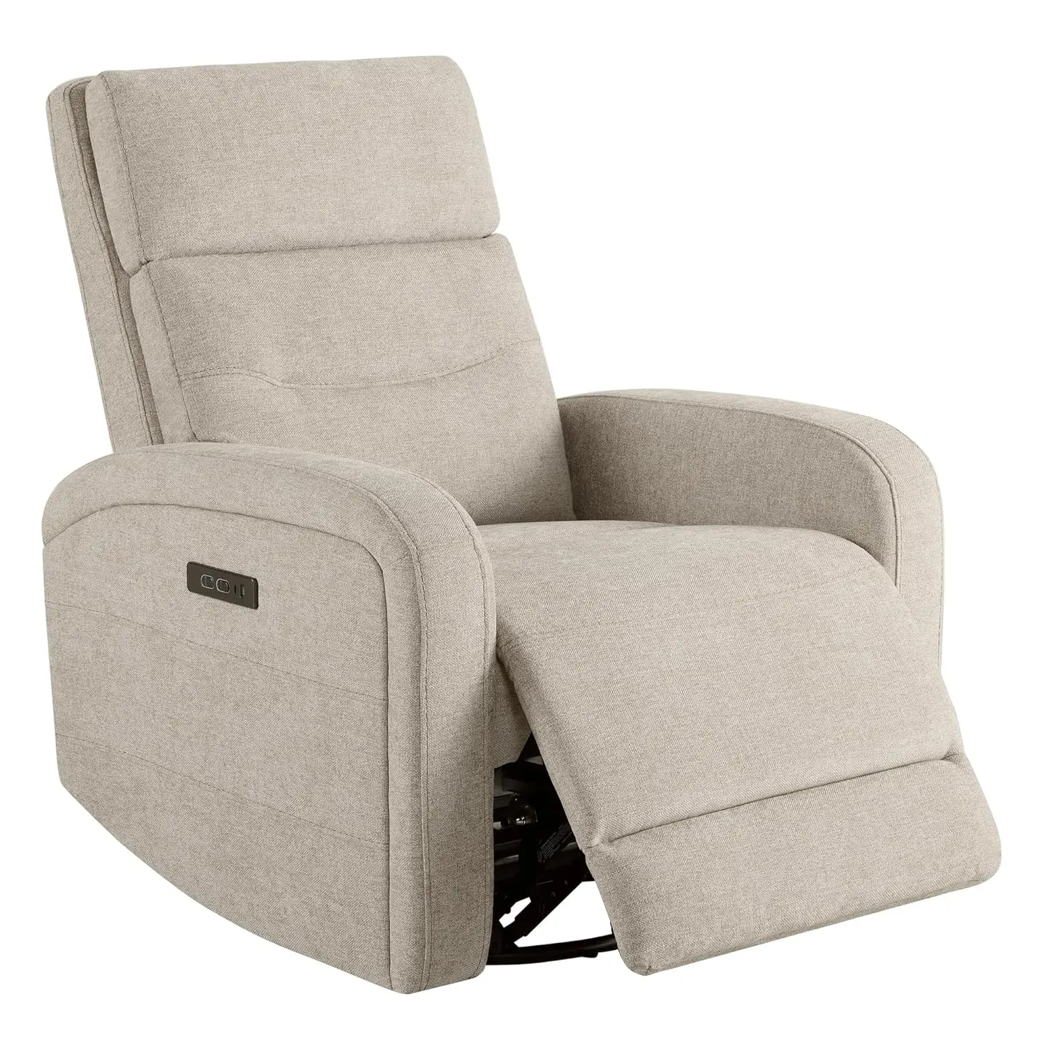 Swivel Power Recliner Adjustable Headrest Fabric Small Glider Rocker Living Room, Customized
Swivel Power Recliner Adjustable Headrest Fabric Small Glider Rocker Living Room, Customized