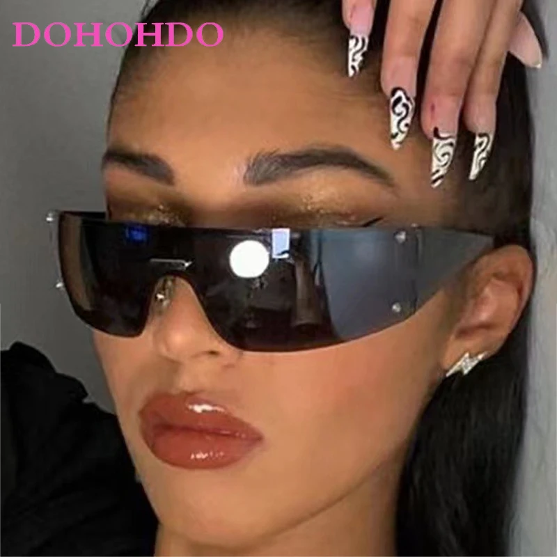 Trend Retro Y2K Rimless Sunglasses Men And Women Fashion Luxury Brand One Piece Big Frame Glasses Outdoors Cycling Goggle UV400
Trend Retro Y2K Rimless Sunglasses Men And Women Fashion Luxury Brand One Piece Big Frame Glasses Outdoors Cycling Goggle UV400