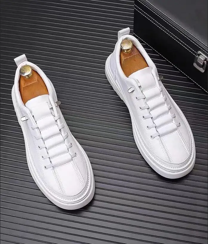 Men Leather Casual Shoes Spring Autumn New Designer Antislip Fashion Lace-Up Flat Leisure Shoes
Men Leather Casual Shoes Spring Autumn New Designer Antislip Fashion Lace-Up Flat Leisure Shoes