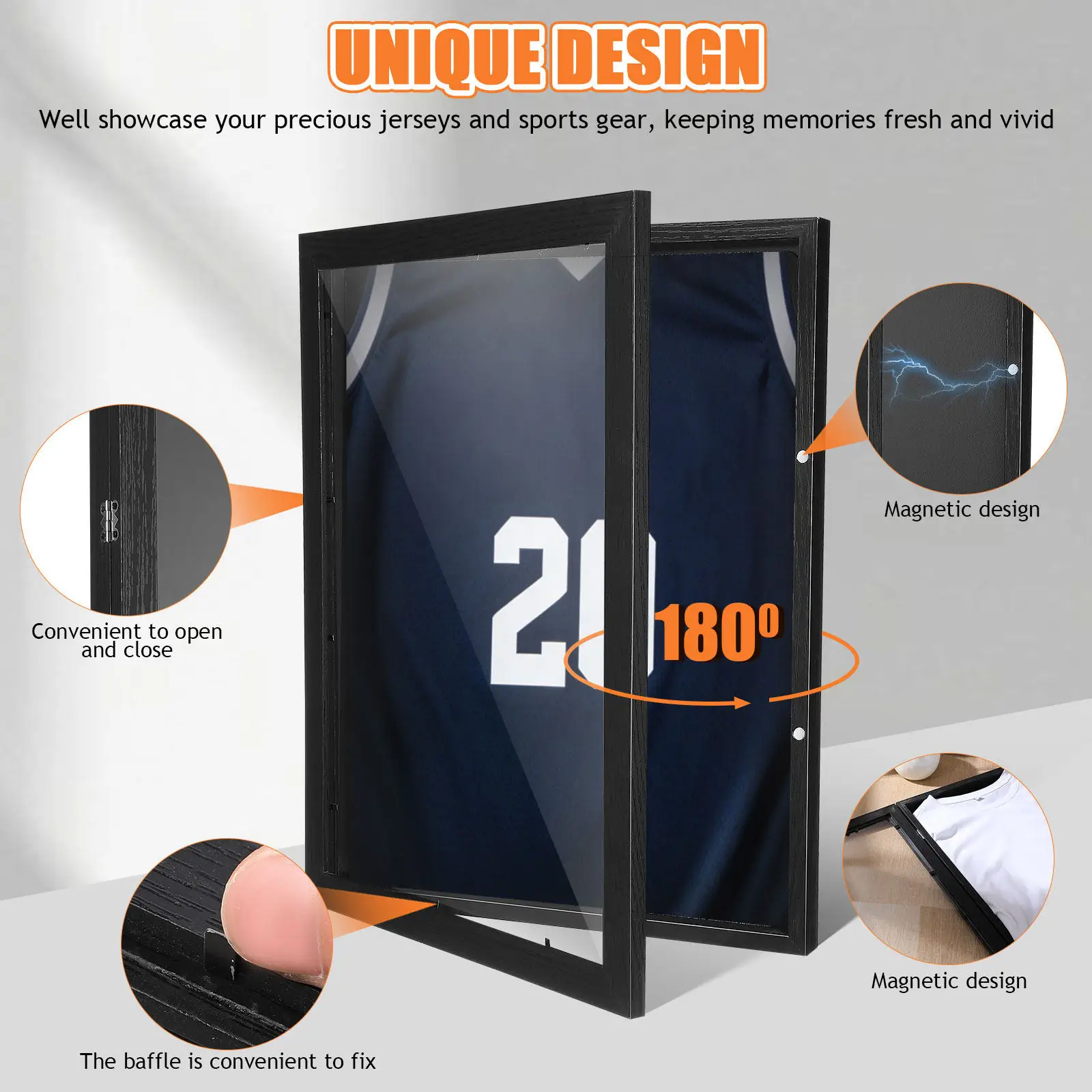 Sports Uniform Shadow Box Wooden Display Case Wall & Desktop Frame for Shirt Baseball & Football Memorabilia Preservation Frame
Sports Uniform Shadow Box Wooden Display Case Wall & Desktop Frame for Shirt Baseball & Football Memorabilia Preservation Frame