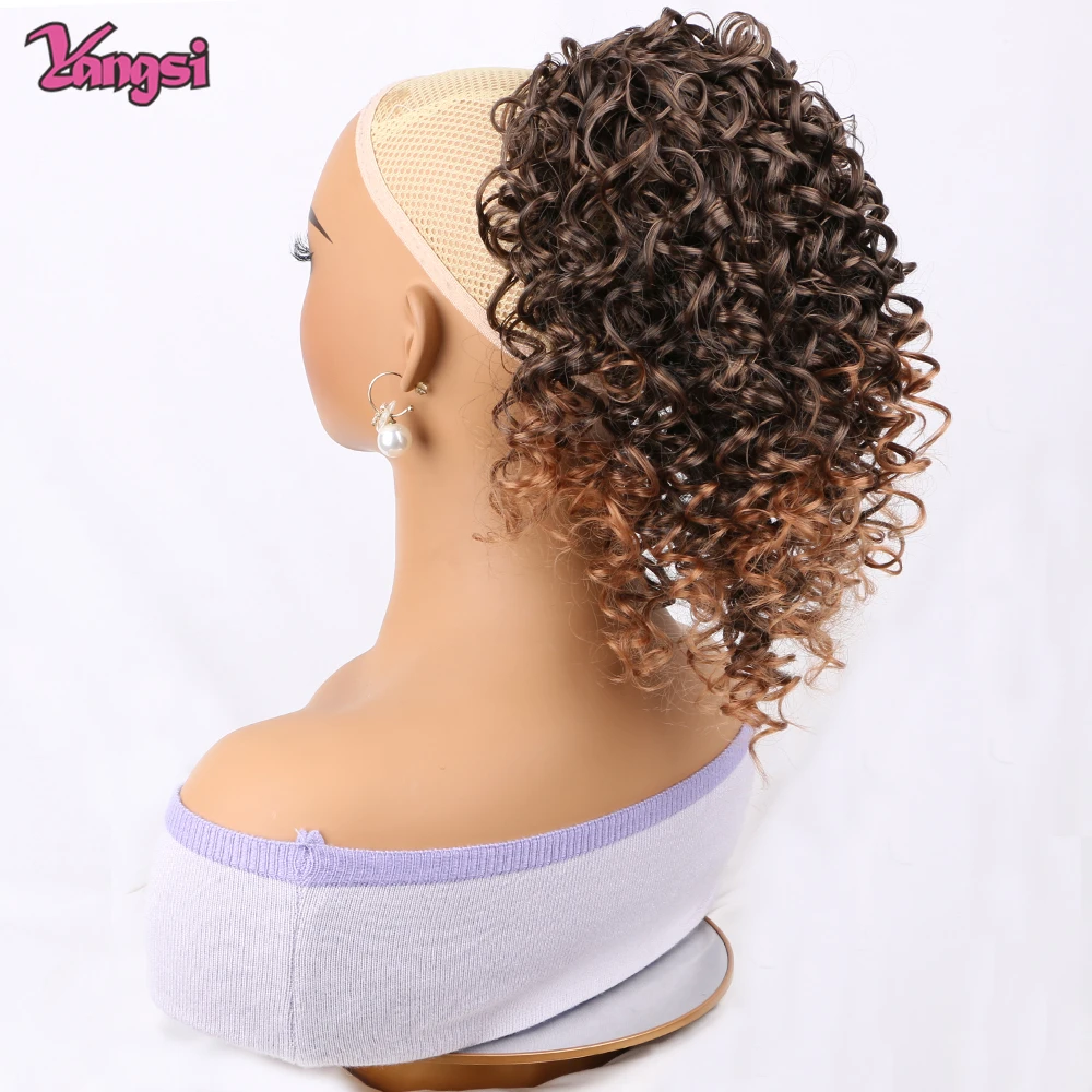 12“Short Ombre Brown Afro Curly hair Style Puff Afro Kinky Drawstring Ponytail Synthetic Hair Extension for Black Women Party
12“Short Ombre Brown Afro Curly hair Style Puff Afro Kinky Drawstring Ponytail Synthetic Hair Extension for Black Women Party