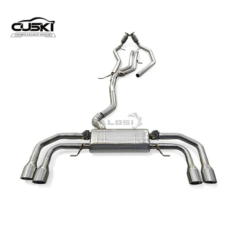 Глушитель выпускного клапана из нержавеющей стали подходит для Audi Q8 3.0T 2019-2023, аксессуары для модификации автомобильных выхлопных газов
Глушитель выпускного клапана из нержавеющей стали подходит для Audi Q8 3.0T 2019-2023, аксессуары для модификации автомобильных выхлопных газов