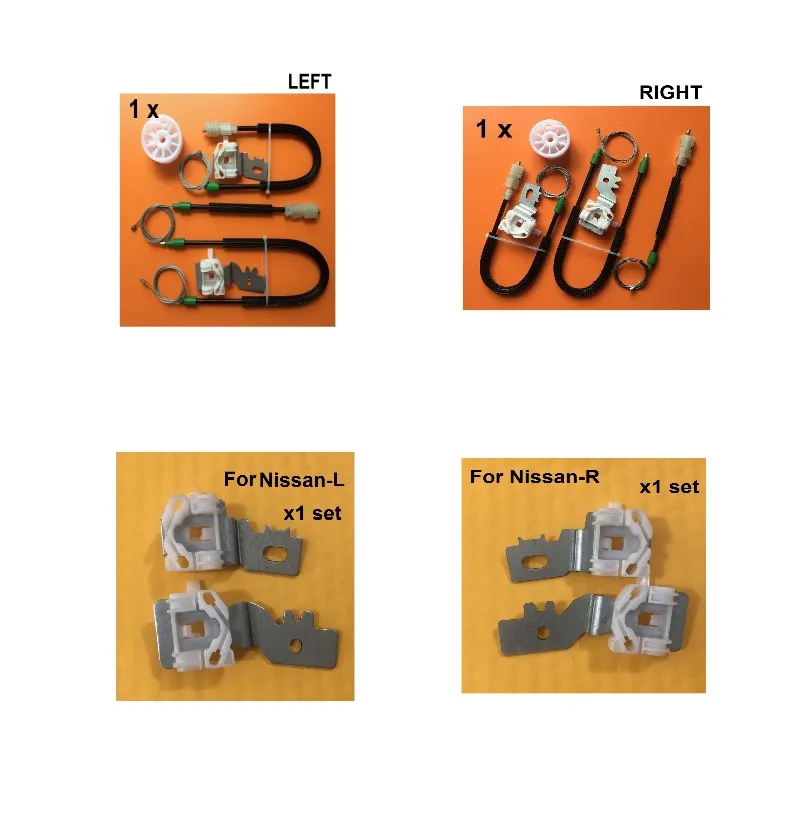 WINDOW REGULATOR KIT FOR NISSAN PRIMERA P12 ELECTRIC WINDOW REGULATOR REPAIR KIT FRONT LEFT&RIGHT 2002-2007
WINDOW REGULATOR KIT FOR NISSAN PRIMERA P12 ELECTRIC WINDOW REGULATOR REPAIR KIT FRONT LEFT&RIGHT 2002-2007