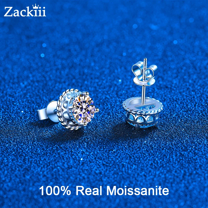 2CT Moissanite Stud Earrings D Color 925 Sterling Silver 14K Gold Plated Round Diamond Ear Studs for Women Men Gift Jewelry GRA
2CT Moissanite Stud Earrings D Color 925 Sterling Silver 14K Gold Plated Round Diamond Ear Studs for Women Men Gift Jewelry GRA