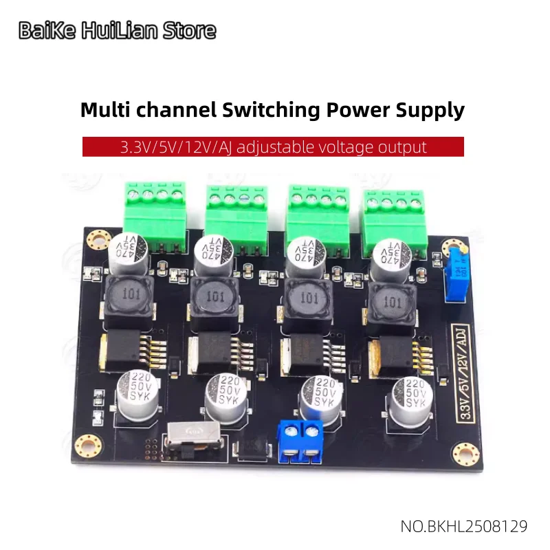 LM2596 Multi channel Switching Power Supply 3.3V/5V/12V/AJ Adjustable Voltage Output Power Supply Module
LM2596 Multi channel Switching Power Supply 3.3V/5V/12V/AJ Adjustable Voltage Output Power Supply Module