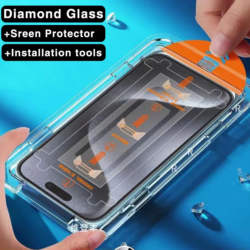 New Dust free Installation Screen Protector For iPhone 15 14 13 12 11 Pro Max Tempered Glass For XS X XR 15 14 Plus Protector
New Dust free Installation Screen Protector For iPhone 15 14 13 12 11 Pro Max Tempered Glass For XS X XR 15 14 Plus Protector