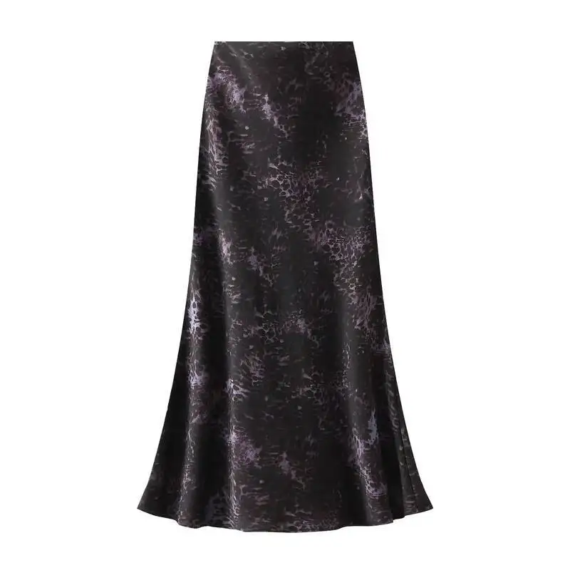 New 2025 Women's Leopard Print Elegant Satin Long Skirts Fashion Summer High Waist Casual Office Lady Party Skirt
New 2025 Women's Leopard Print Elegant Satin Long Skirts Fashion Summer High Waist Casual Office Lady Party Skirt